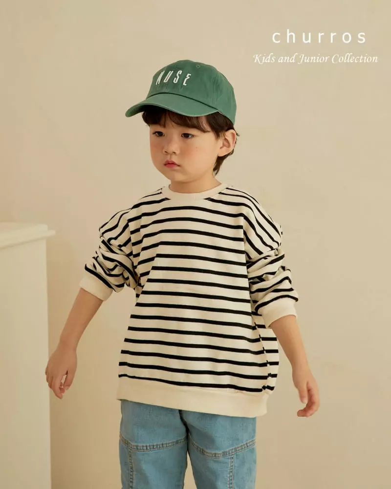 Churros - Korean Children Fashion - #designkidswear - Stripes Sweatshirt - 5