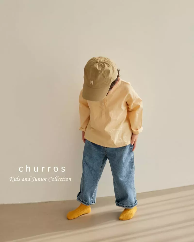 Churros - Korean Children Fashion - #minifashionista - Classic Henry Neck Shirt - 4