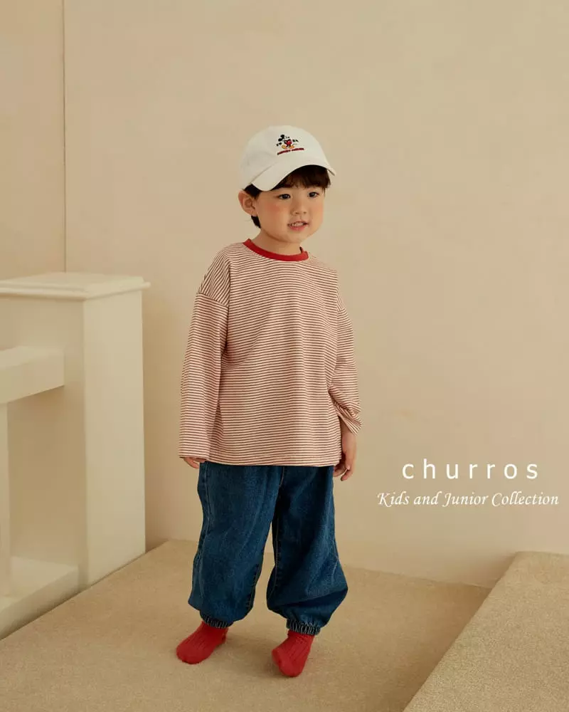 Churros - Korean Children Fashion - #todddlerfashion - Denim Pants - 6