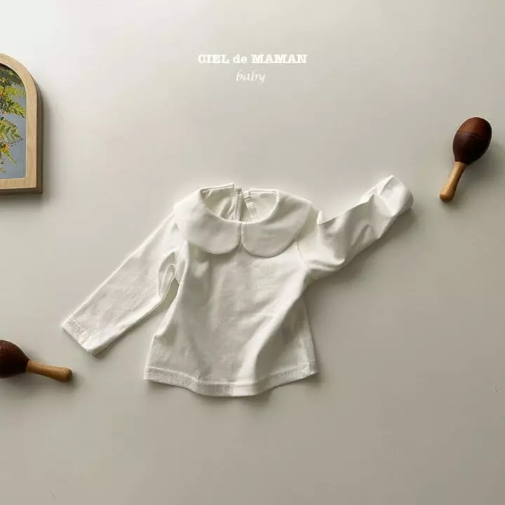 Ciel De Maman - Korean Baby Fashion - #babyfashion - Bebe Circle Collar Tee - 3