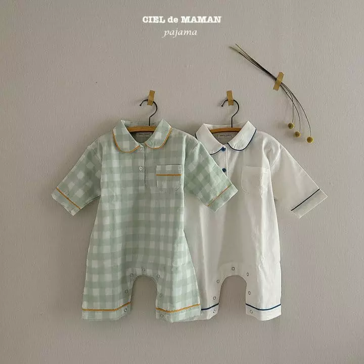 Ciel De Maman - Korean Baby Fashion - #babygirlfashion - Sunday Pajama Apple Mint Baby - 10