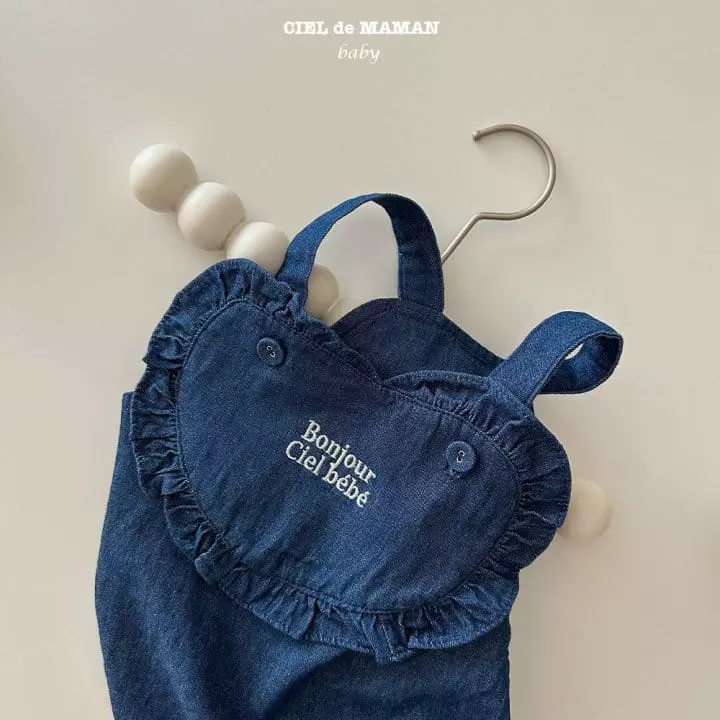 Ciel De Maman - Korean Baby Fashion - #babygirlfashion - Bon Jour Denim Bodysuit - 2