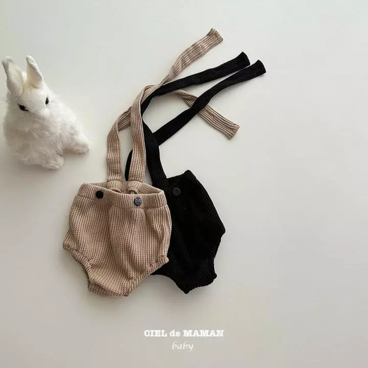 Ciel De Maman - Korean Baby Fashion - #babyoninstagram - Waffle Dungarees - 8