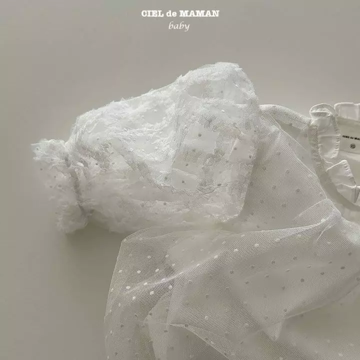Ciel De Maman - Korean Baby Fashion - #babyoninstagram - Dot Shirring Bodysuit - 2