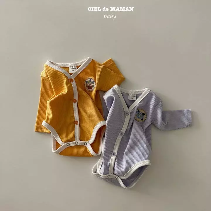 Ciel De Maman - Korean Baby Fashion - #babyootd - Flower Wapen Bodysuit - 9