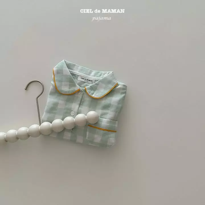 Ciel De Maman - Korean Baby Fashion - #onlinebabyshop - Sunday Pajama Apple Mint Baby - 4