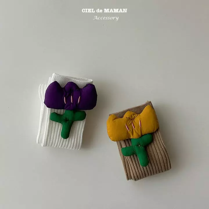 Ciel De Maman - Korean Children Fashion - #childofig - Volume Flower Knee Socks (2~8y) - 6