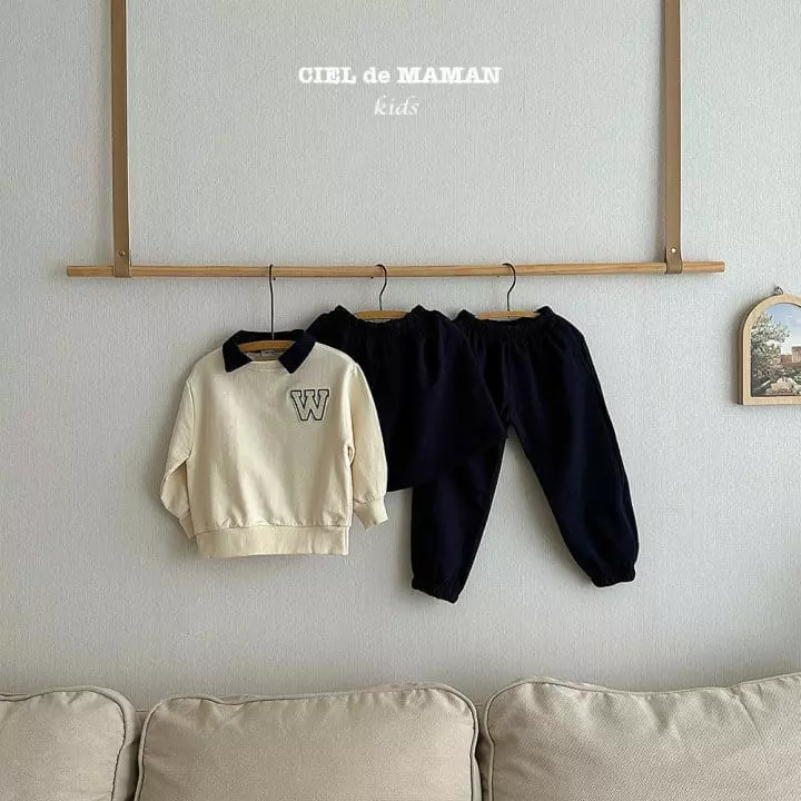 Ciel De Maman - Korean Children Fashion - #childofig - W Top Bottom Set - 9