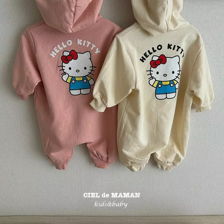 Ciel De Maman - Korean Children Fashion - #kidsshorts - Kitty Top Bottom Set - 11