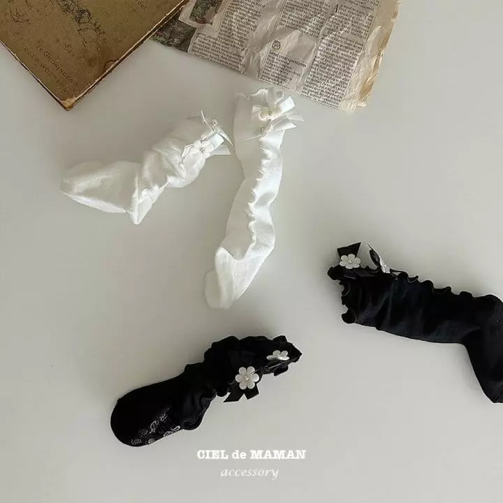 Ciel De Maman - Korean Children Fashion - #littlefashionista - Ballerina Knee Socks - 7