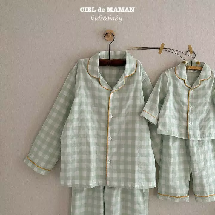 Ciel De Maman - Korean Children Fashion - #minifashionista - Sunday Pajama Apple Mint  - 3