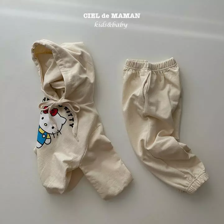 Ciel De Maman - Korean Children Fashion - #minifashionista - Kitty Top Bottom Set - 4