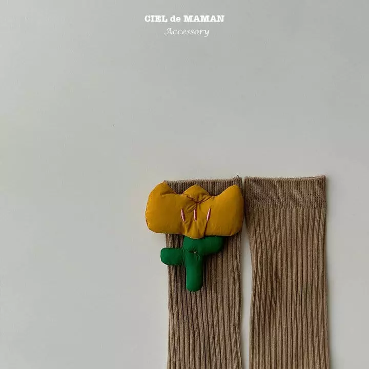 Ciel De Maman - Korean Children Fashion - #todddlerfashion - Volume Flower Knee Socks (2~8y) - 3
