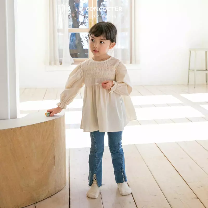Concocter - Korean Children Fashion - #magicofchildhood - Lace Blouse - 3