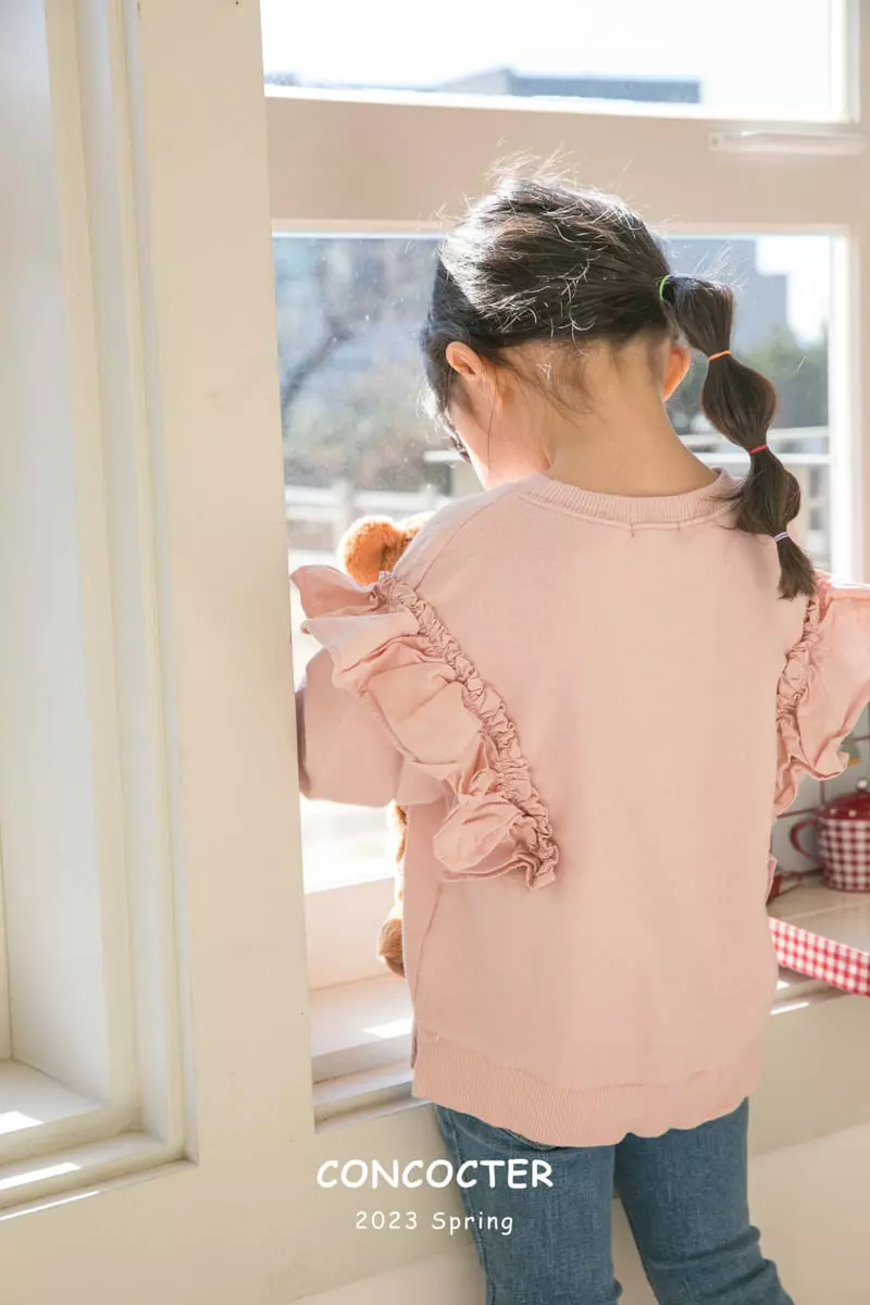Concocter - Korean Children Fashion - #todddlerfashion - Wing Frill Point Sweatshirt - 7