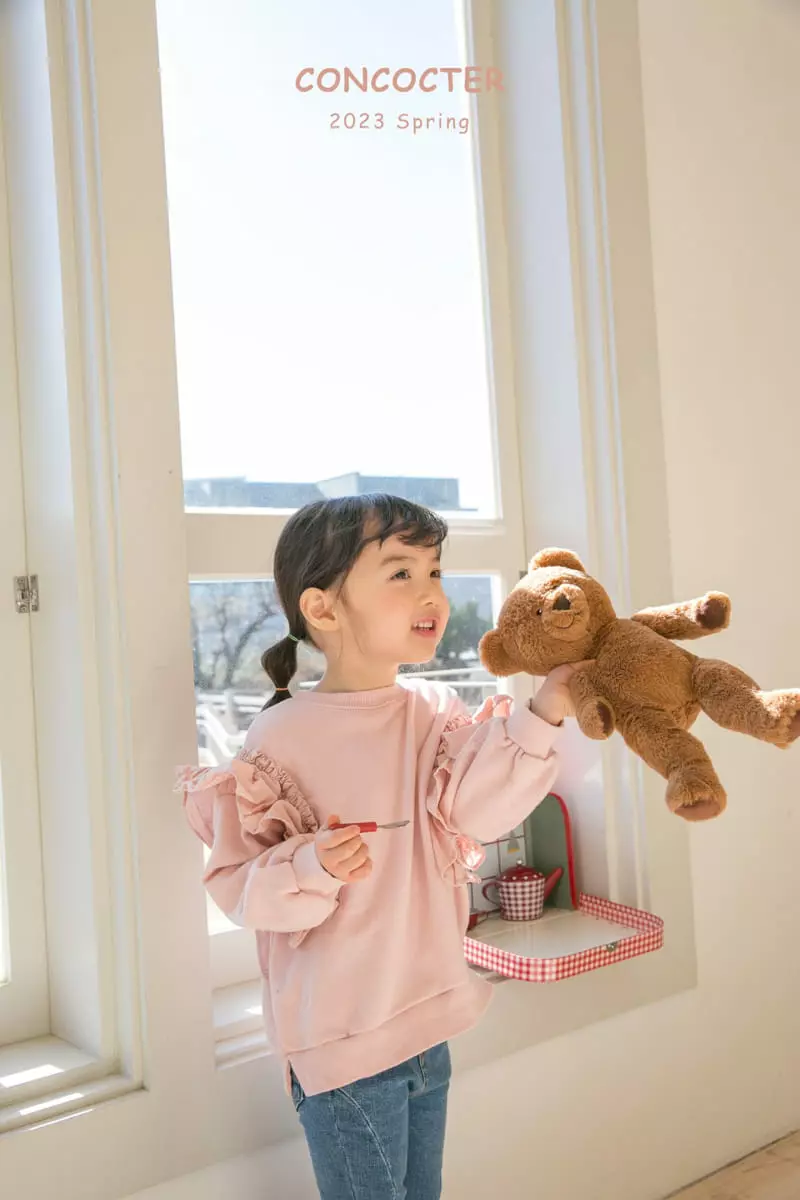 Concocter - Korean Children Fashion - #toddlerclothing - Wing Frill Point Sweatshirt - 8