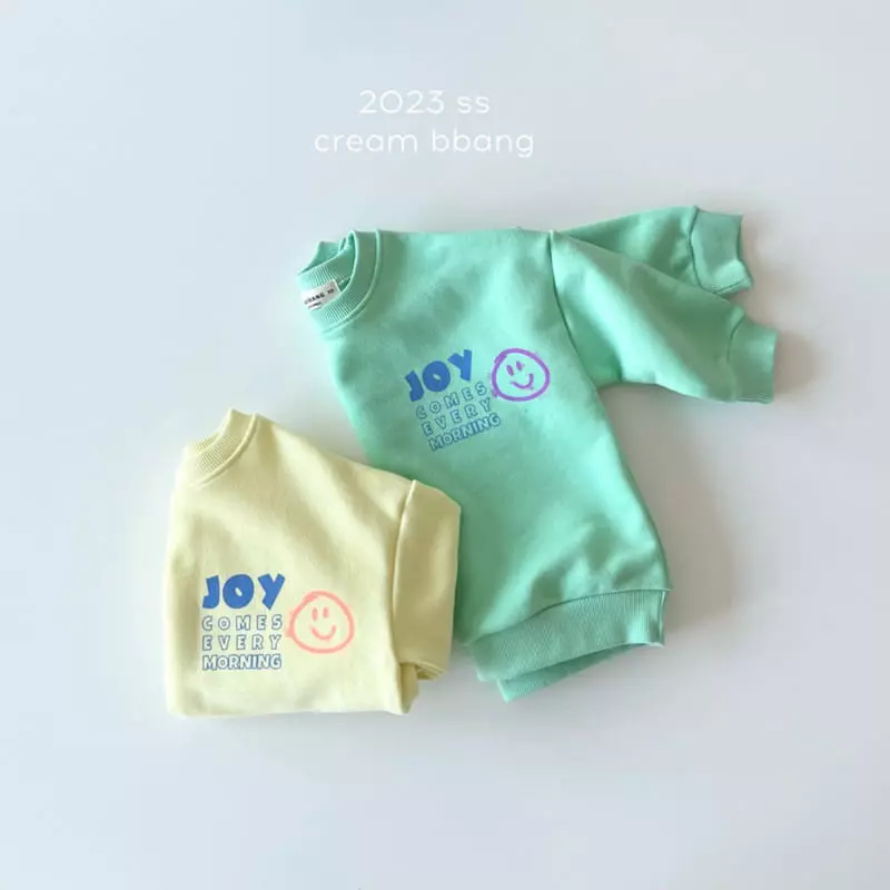 Cream Bbang - Korean Children Fashion - #Kfashion4kids - Joy Smile Sweatshirt