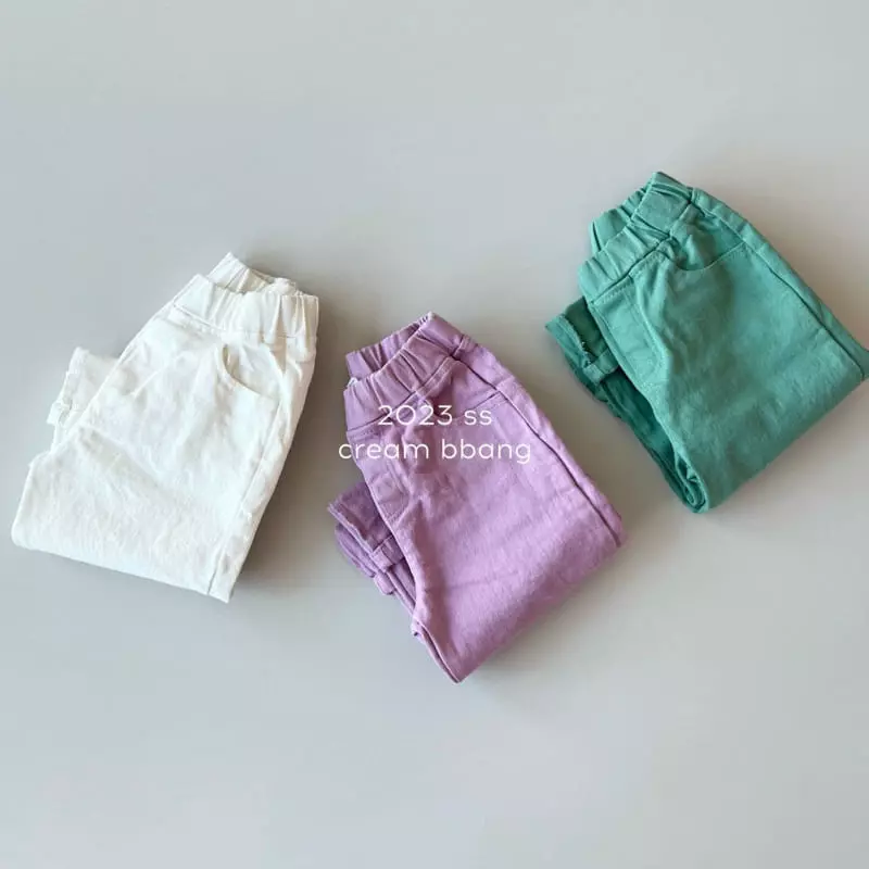 Cream Bbang - Korean Children Fashion - #childofig - Joy Wide Pants
