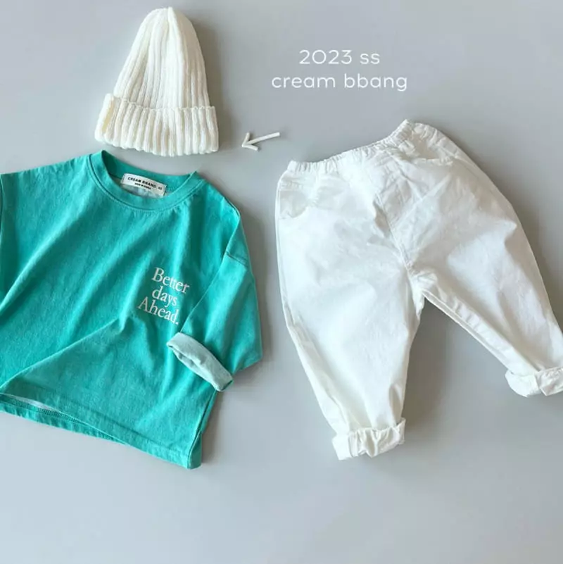 Cream Bbang - Korean Children Fashion - #designkidswear - Better Day Front Tee - 12
