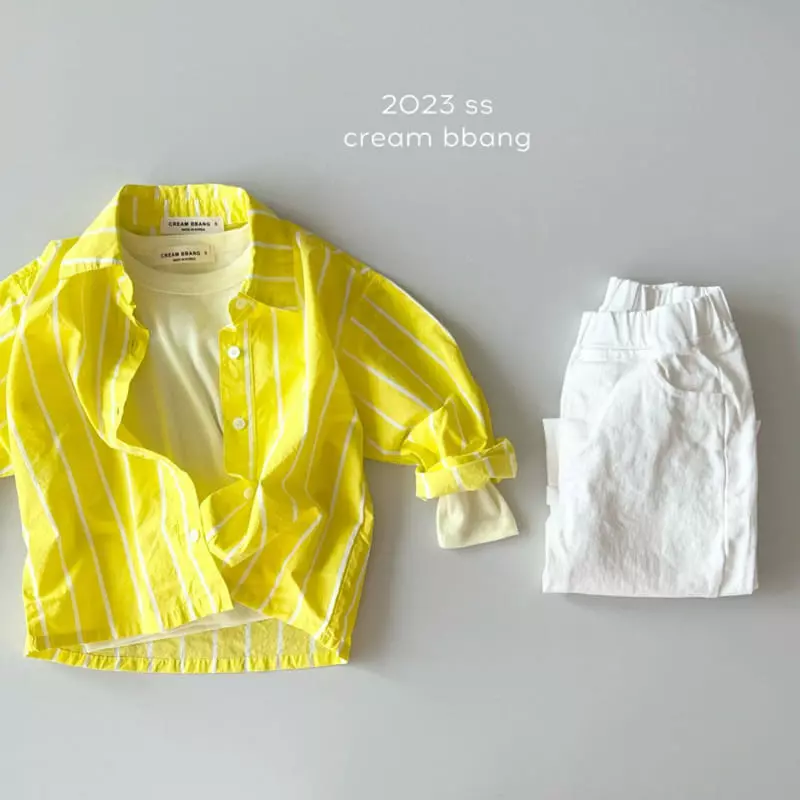Cream Bbang - Korean Children Fashion - #discoveringself - Stripes Shirt - 11