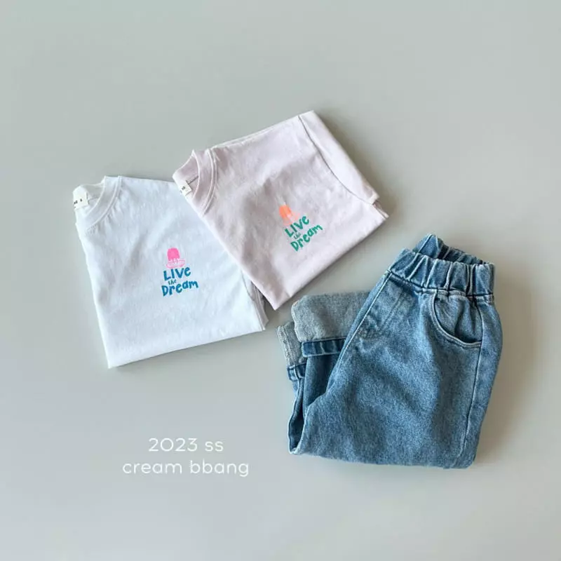 Cream Bbang - Korean Children Fashion - #kidzfashiontrend - Dream Single Tee - 2