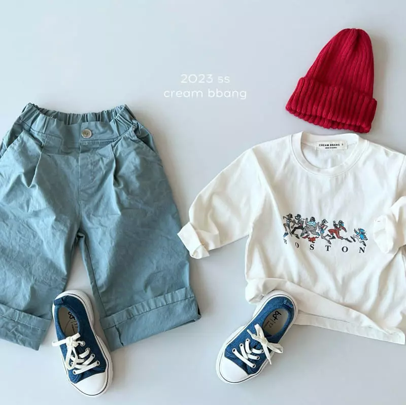 Cream Bbang - Korean Children Fashion - #kidzfashiontrend - Wrinkle Pants - 8