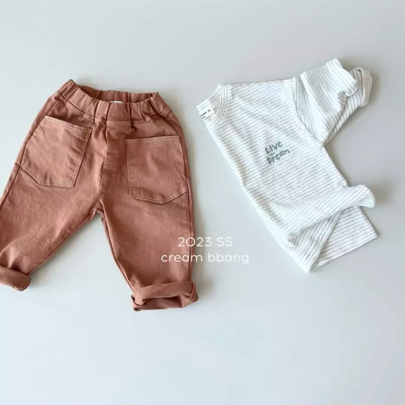 Cream Bbang - Korean Children Fashion - #kidzfashiontrend - Live Stripes Tee - 7