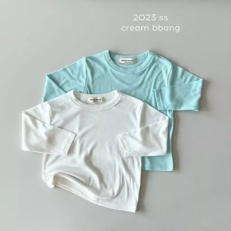 Cream Bbang - Korean Children Fashion - #littlefashionista - Ilin Rib Piping Tee - 2