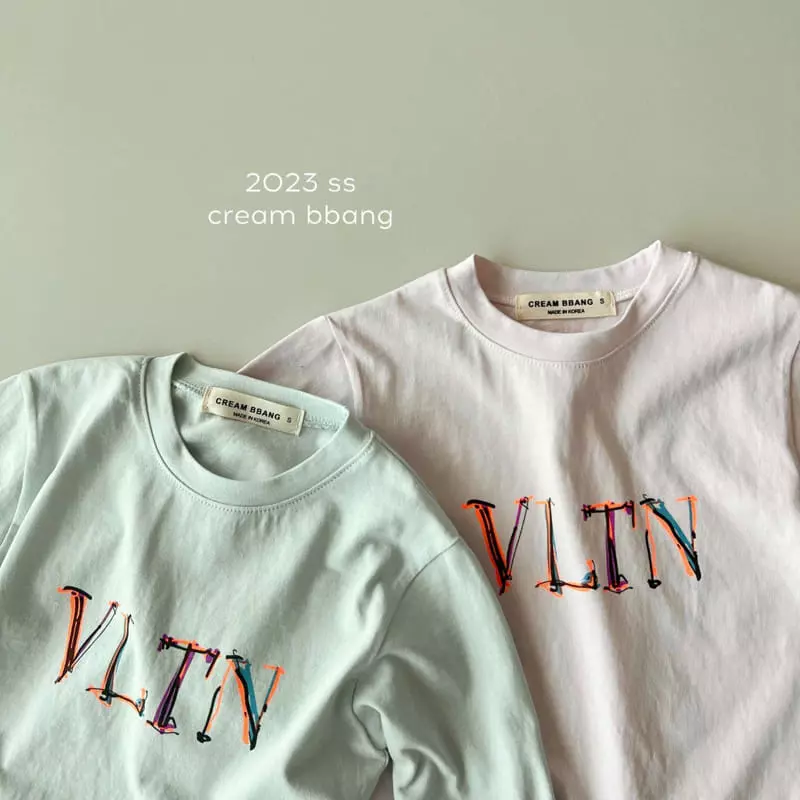 Cream Bbang - Korean Children Fashion - #magicofchildhood - V L Single Tee - 10