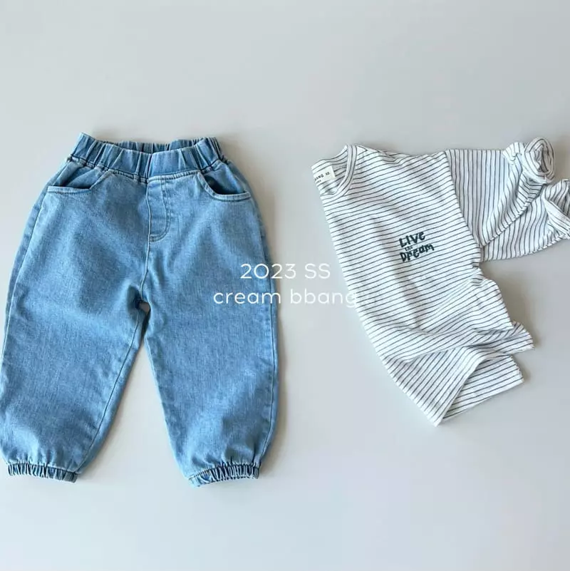 Cream Bbang - Korean Children Fashion - #magicofchildhood - Happy Jeans - 9