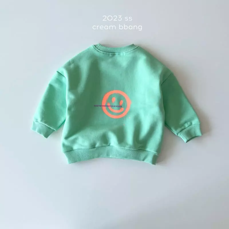 Cream Bbang - Korean Children Fashion - #magicofchildhood - Joy Smile Sweatshirt - 4