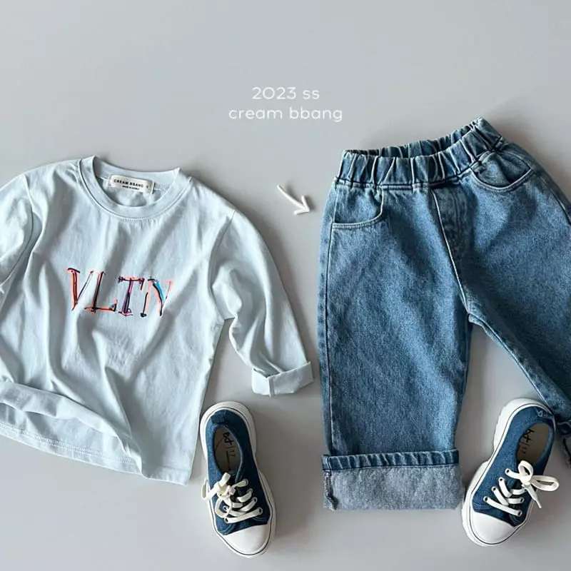 Cream Bbang - Korean Children Fashion - #prettylittlegirls - V L Single Tee - 12