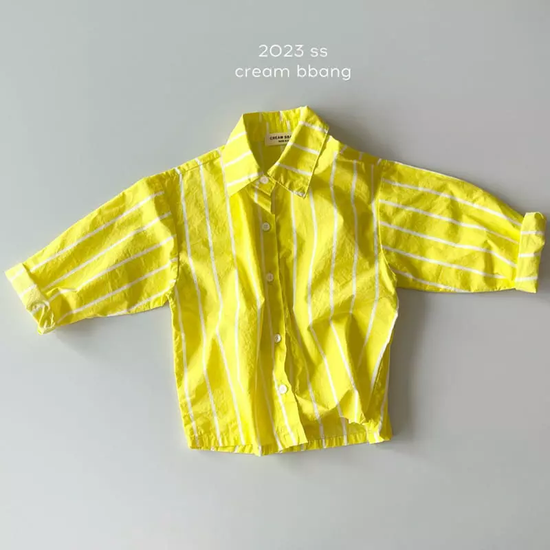 Cream Bbang - Korean Children Fashion - #prettylittlegirls - Stripes Shirt - 6