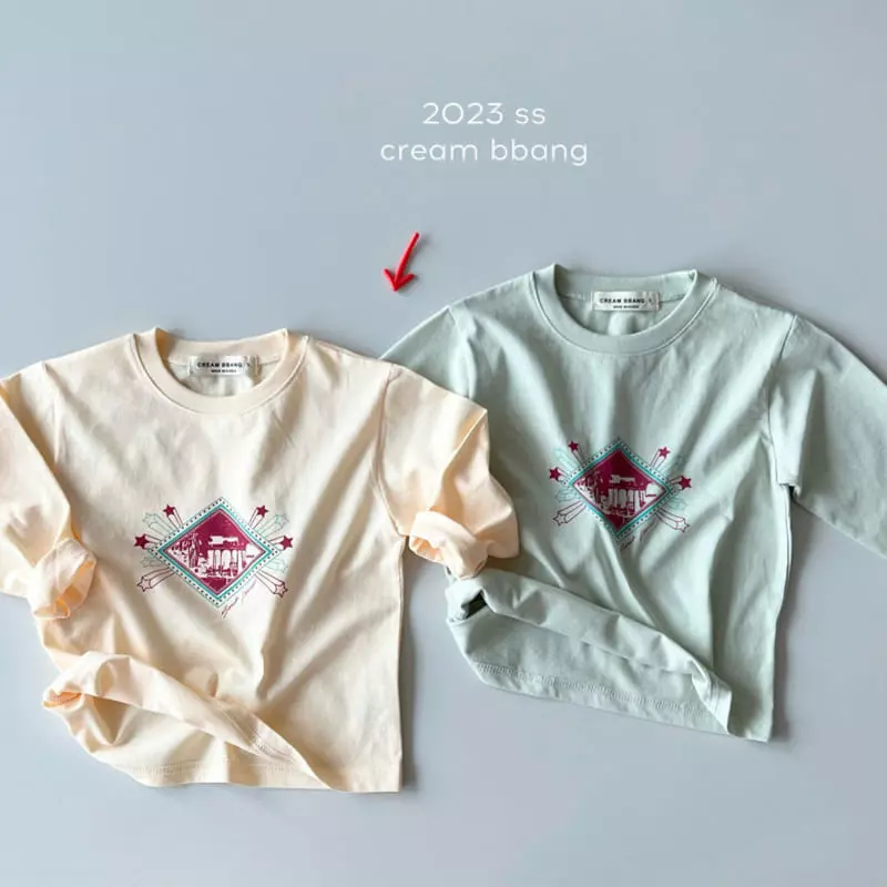 Cream Bbang - Korean Children Fashion - #stylishchildhood - Star Single Tee