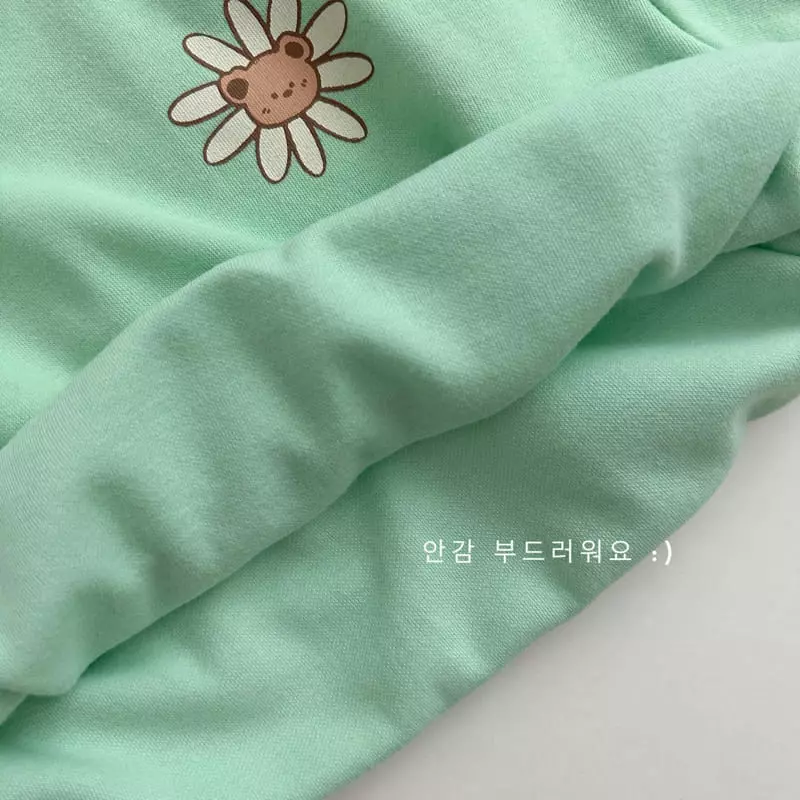 Daily Bebe - Korean Children Fashion - #Kfashion4kids - Daisu Bear Top Bottom Set - 7