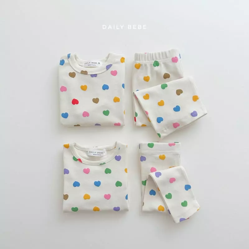 Daily Bebe - Korean Children Fashion - #Kfashion4kids - Heart Easywear