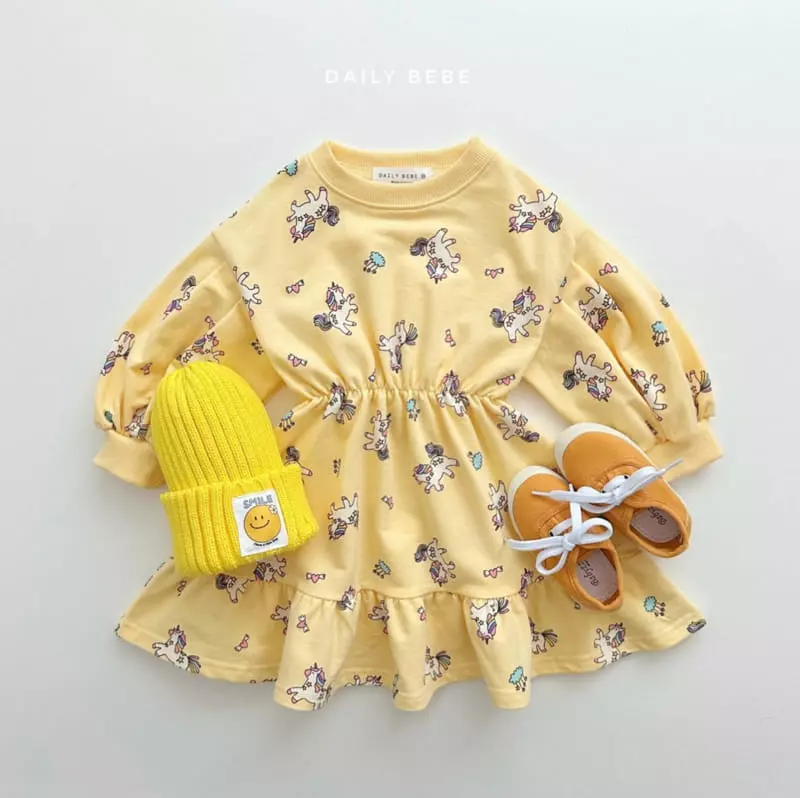 Daily Bebe - Korean Children Fashion - #childofig - Unicorn One-piece
