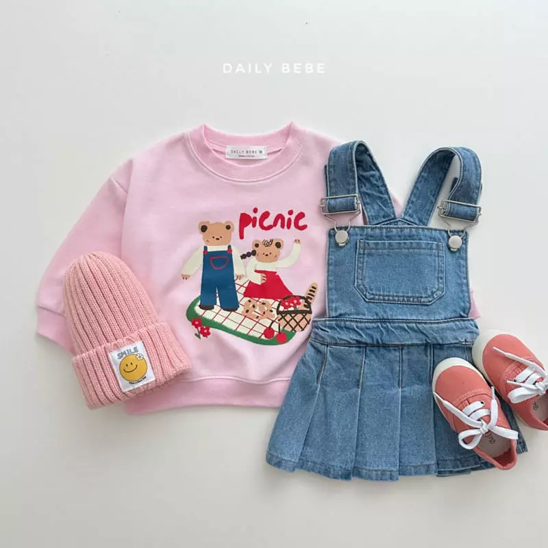 Daily Bebe - Korean Children Fashion - #designkidswear - Picnic Sweatshirt - 7