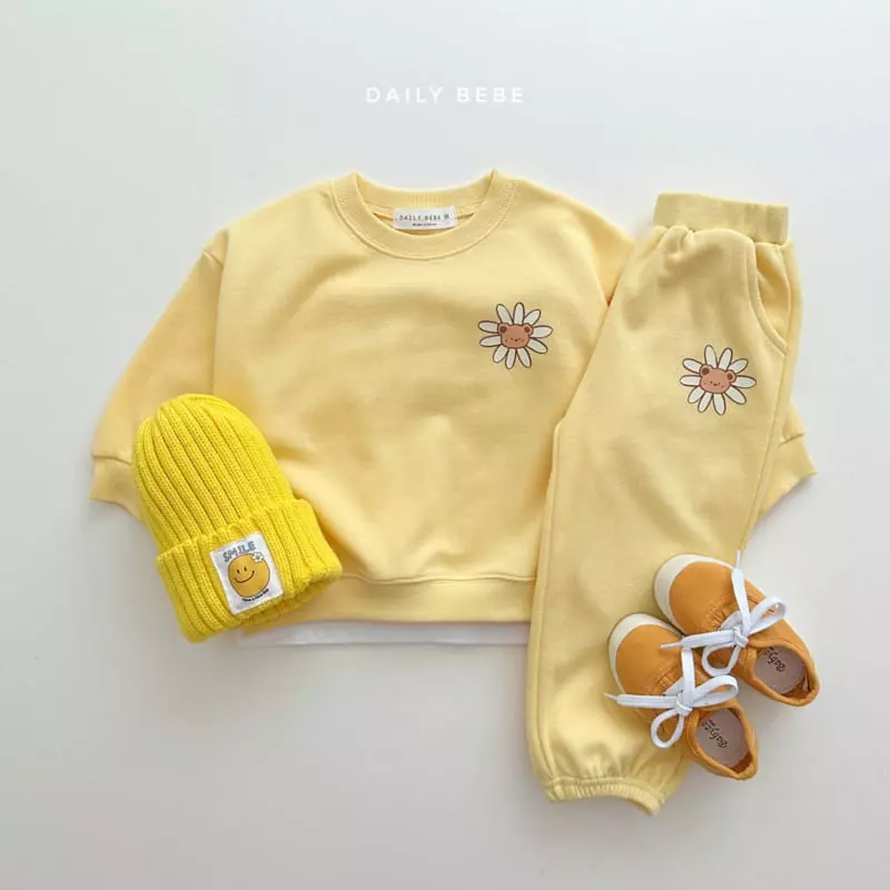 Daily Bebe - Korean Children Fashion - #fashionkids - Daisu Bear Top Bottom Set - 3