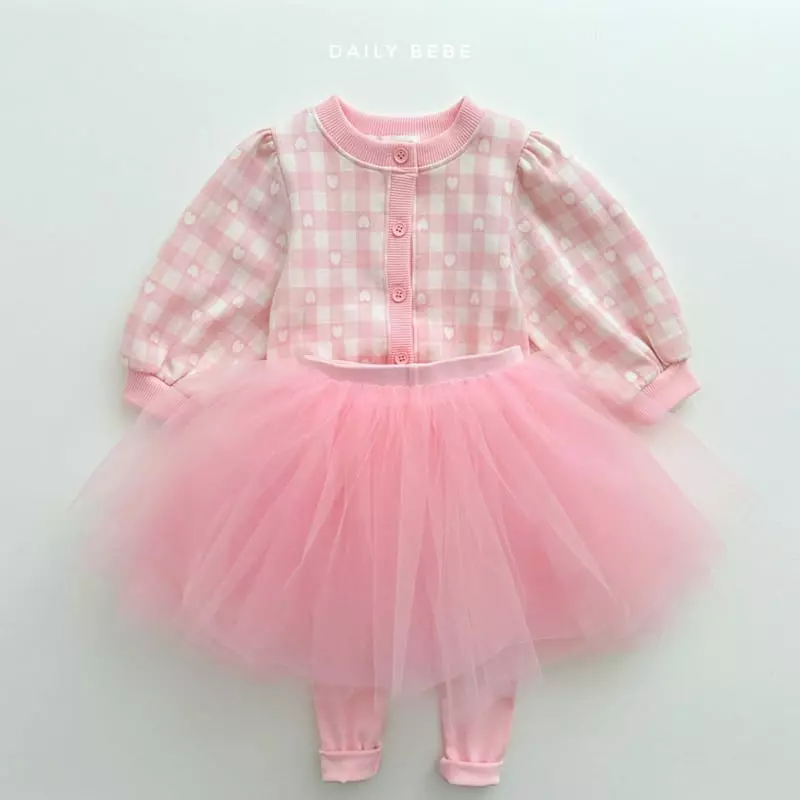 Daily Bebe - Korean Children Fashion - #fashionkids - Heart Cardigan - 4