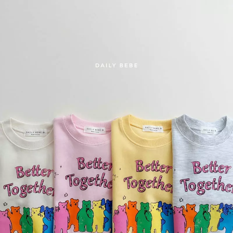 Daily Bebe - Korean Children Fashion - #kidsshorts - Together Top Bottom Set - 5