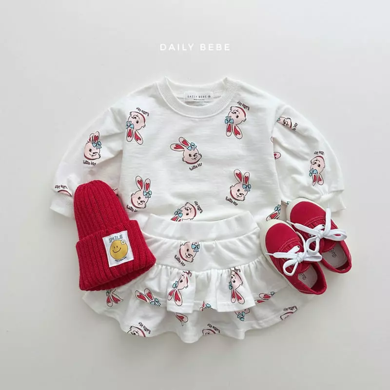 Daily Bebe - Korean Children Fashion - #kidsstore - Barnie Cancan Top Bottom Set - 4