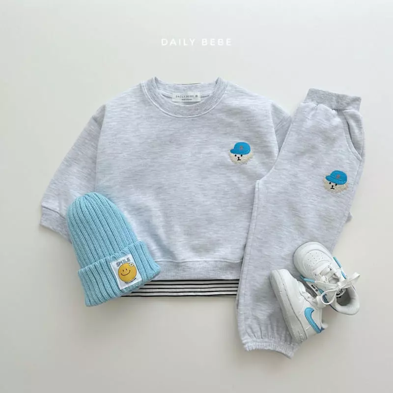 Daily Bebe - Korean Children Fashion - #kidzfashiontrend - Hat Top Bottom Set - 5