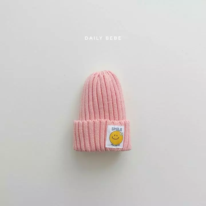 Daily Bebe - Korean Children Fashion - #littlefashionista - Smile Patch Beanie - 5