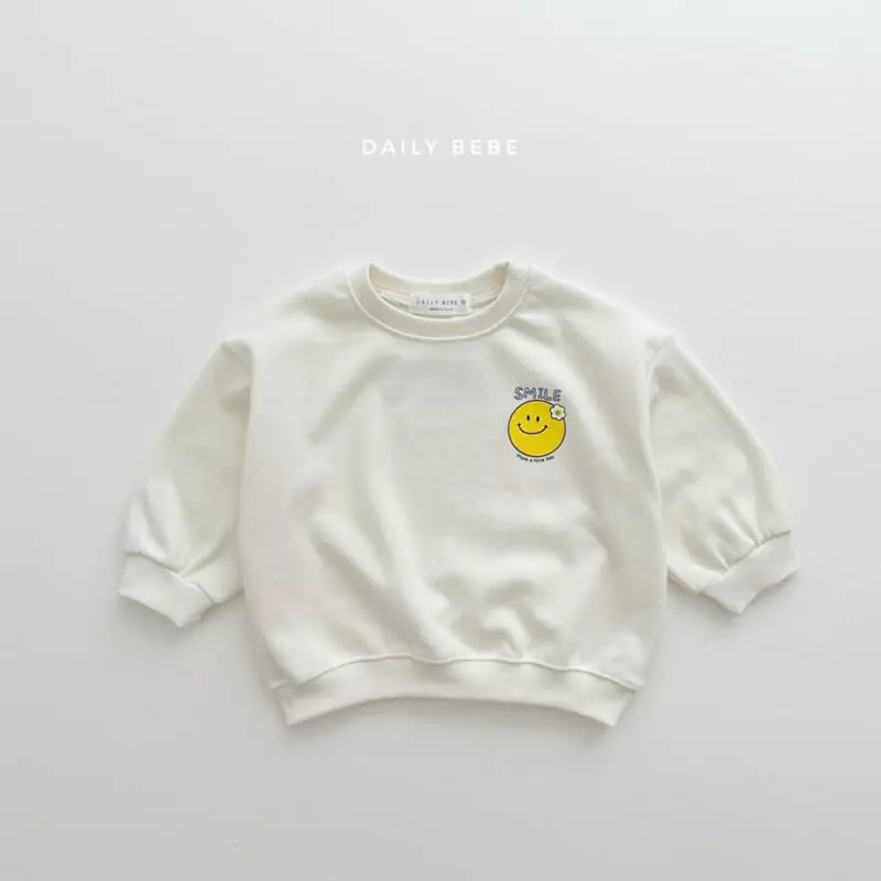 Daily Bebe - Korean Children Fashion - #minifashionista - Smile Sweatshirt