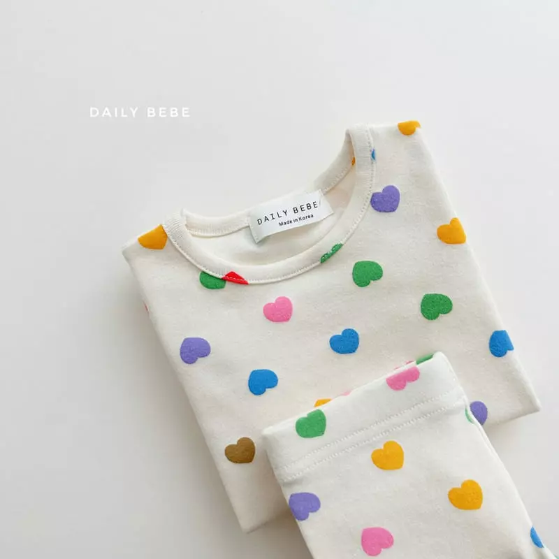 Daily Bebe - Korean Children Fashion - #todddlerfashion - Heart Easywear - 6