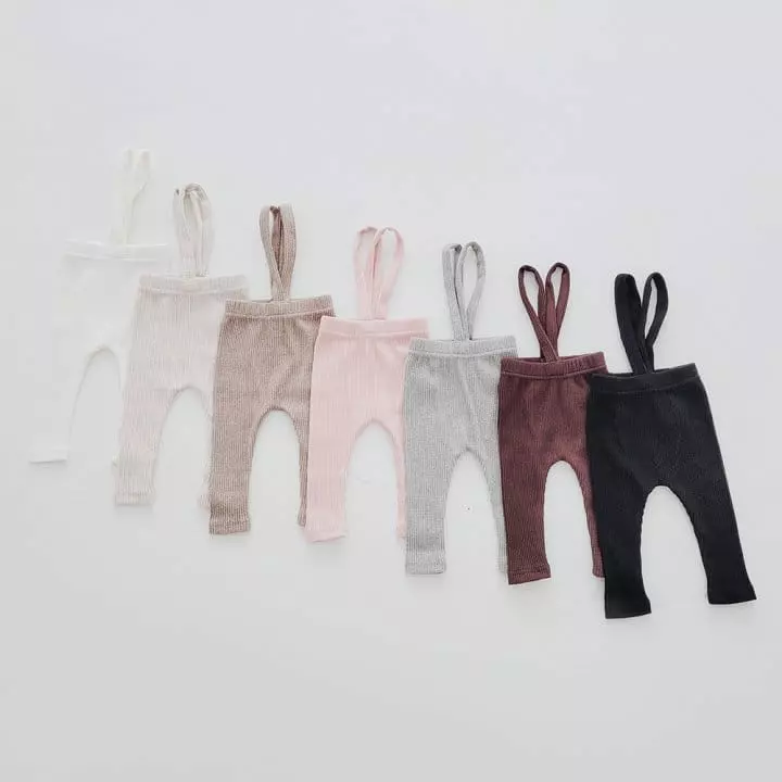 Daily Daily - Korean Children Fashion - #littlefashionista - Bebe Dandan Rib Leggings - 10