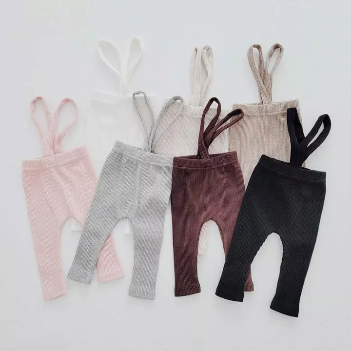 Daily Daily - Korean Children Fashion - #minifashionista - Bebe Dandan Rib Leggings - 12