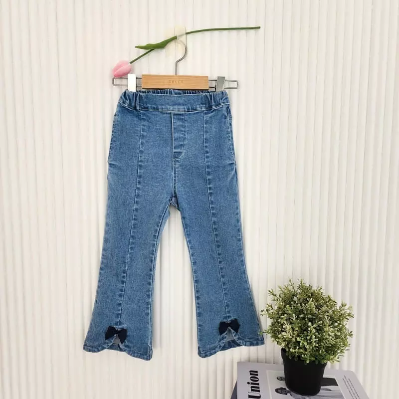 Dalla - Korean Children Fashion - #kidsstore - Ribbon Jeans - 8