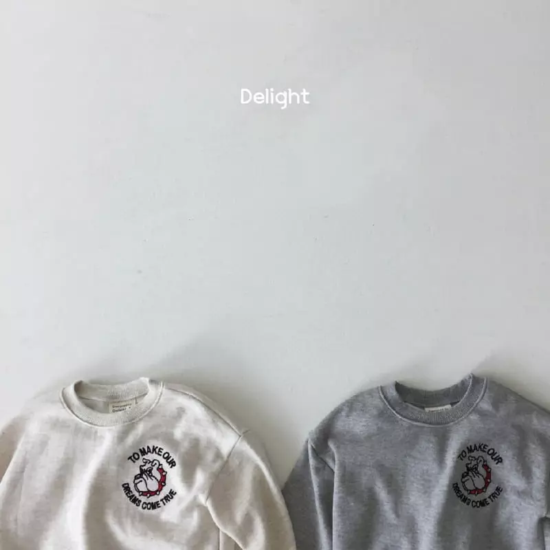 Delight - Korean Children Fashion - #childofig - Bull Dog Top Bottom Set - 2